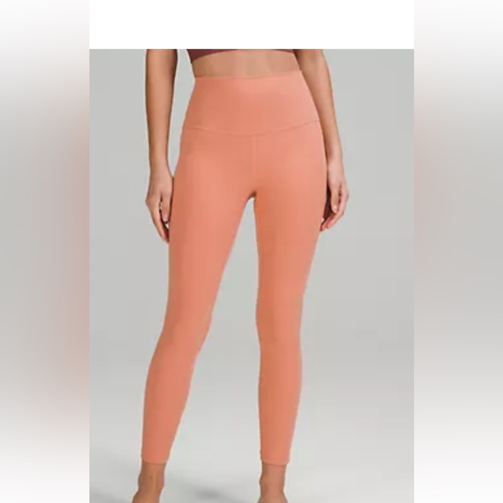 Lululemon align high rise pant 25 inch colored “pink savannah”